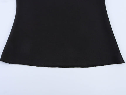 Asymmetrical Design Black Color Hot Sale Casual Fashion Women's tank Tops