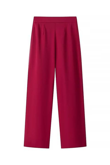 3 Colorway Color sólido Botón único Chaqueta de manga larga Pantalones largos Casual Mujer Conjunto de 2 piezas