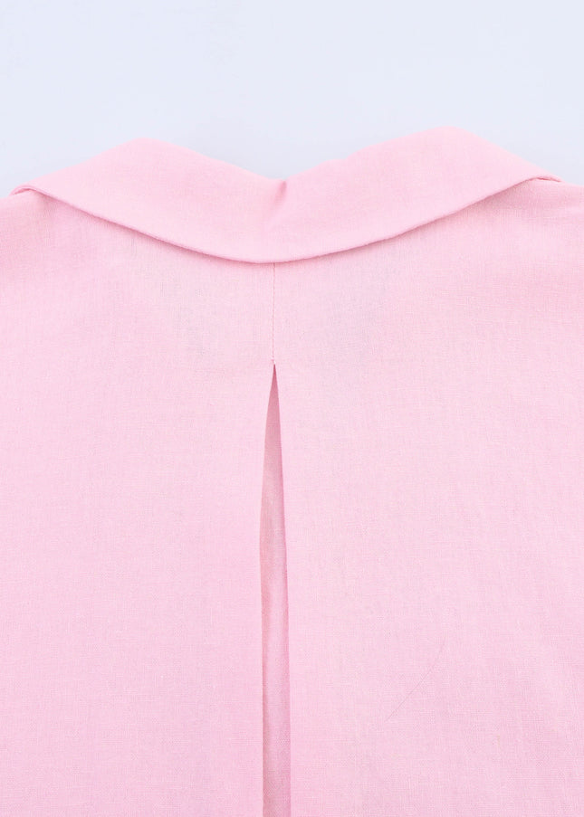5 Colorway Buttons up Turn Down Collar Long Sleeve Casual Fashion Tops Blouse for Women