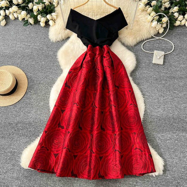 Women Sleeveless V-Neck Midi Dress Ladies Dresses