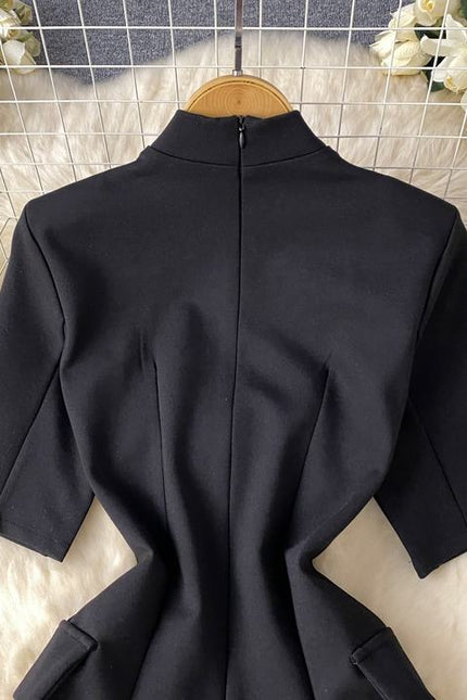 Work Wear Career Dresses Office Ladies Double Breasted Formal Blazer Dress for Business Women