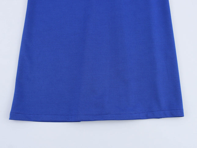 2 Colorway Sleeveless Solid Color Back Hollow Out Casual Fashion Long Halter Dress for Women