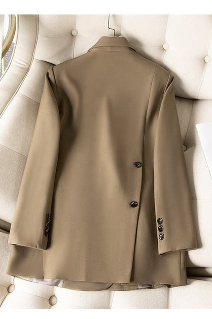 Fashion Office Career Suit Women's Spring and Autumn New Suit Blazers Two Pieces