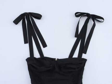 Black Color Shoulder Strap Hot Sale Casual Fashion Women's tank Top