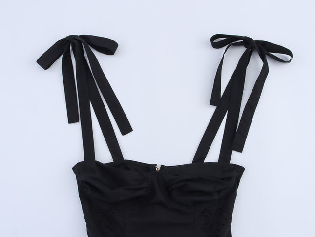 Black Color Shoulder Strap Hot Sale Casual Fashion Women's tank Top