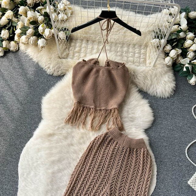 Seaside Vacation Set Women's Summer Knit Set