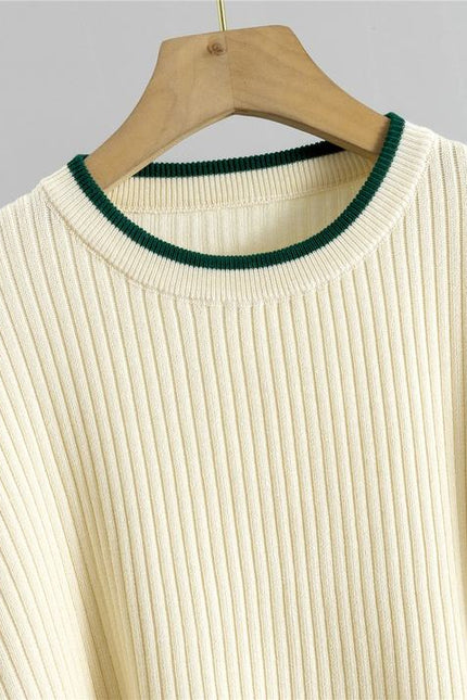 Knitted Set Women's Autumn Sweater Wide Leg Pants Two-piece Set