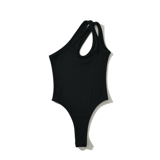 2 Colorway Front Hollow Out Solid Color Sleeveless Casual Fashion Women's One Piece Jumpsuit