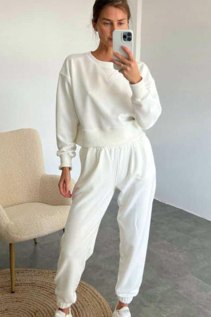 PASUXI 2024 High Quality Two Piece Set Women Clothing Long Sleeves and Pants Woman Casual Clothes Solid Gym Wear Women Sets