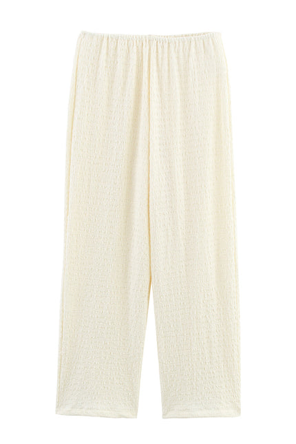 Asymmetrical Design Sleeveless Blouse Tops Beige Color Long Pants Casual Fashion Women 2 Piece Set