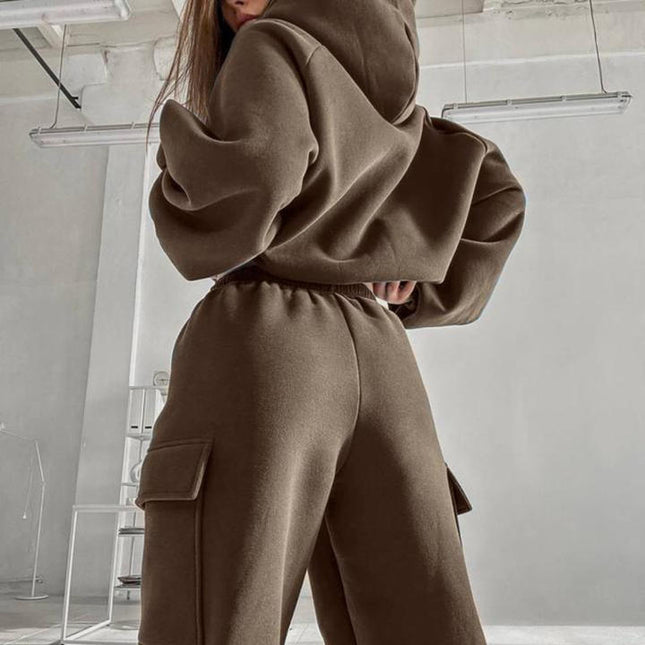 PASUXI Custom Ladies Spring Clothing New Fashion High Quality Sports Casual Pullover Hoodie Running Pants Sets