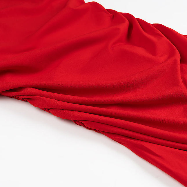 2 Colorway Solid Color Shoulder Strap Pleated Casual Fashion Long slip Dress for Women