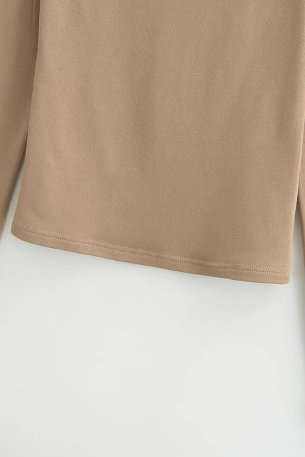 6 Colorway Crew Neck Solid Color Long Sleeve Casual Fashion Women t Shirt