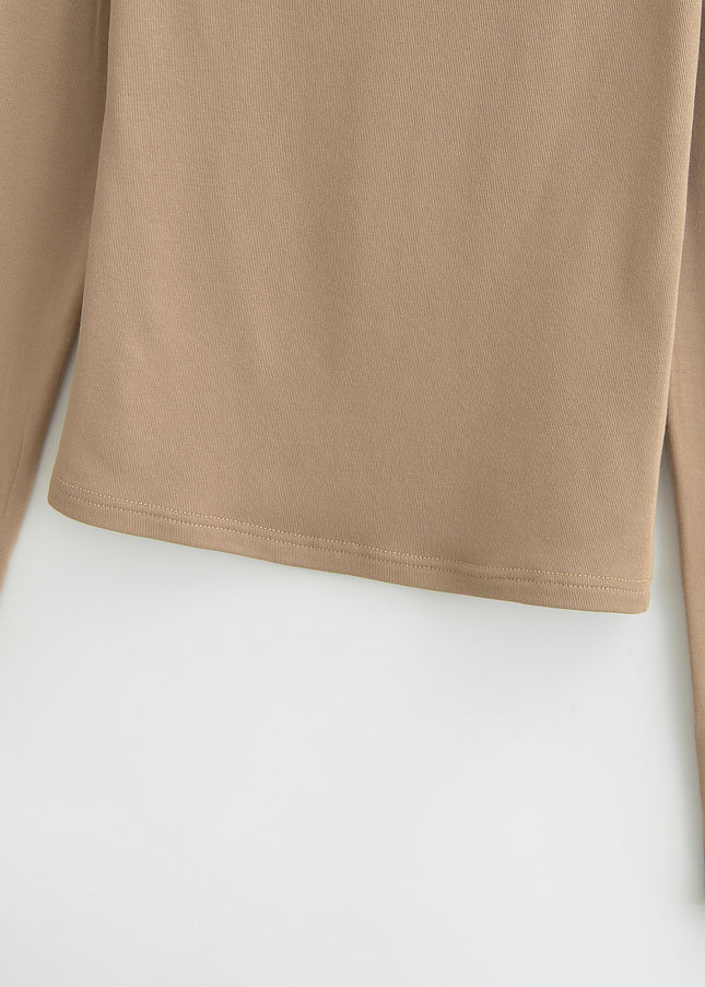 6 Colorway Crew Neck Solid Color Long Sleeve Casual Fashion Women t Shirt