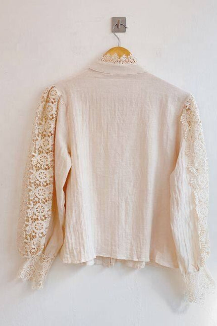 Hot Sale Women Clothing Lace Floral Ladies Tops Shirt