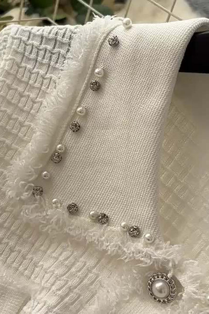 Boutique Sexy V-neck Knitted Dress Summer Dress Women's Casual Elegant Short Sleeved Button Knitted Dress