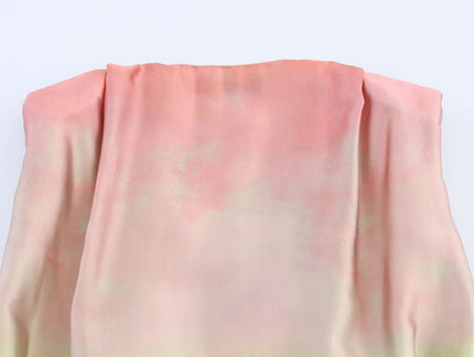 V Neck Green pink Color Sashes Hot Sale Casual Fashion Silky Tops Blouse for Women