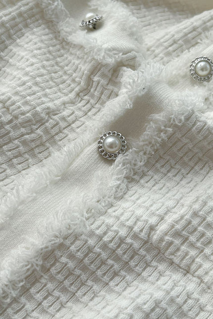 Boutique Sexy V-neck Knitted Dress Summer Dress Women's Casual Elegant Short Sleeved Button Knitted Dress