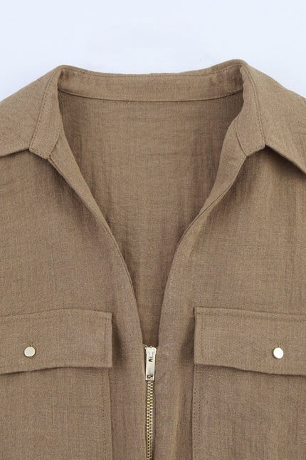 3 Colorway Bow Tie Short Sleeve Solid Color Turn Down Collar Casual Fashion Tops Blouse for Women