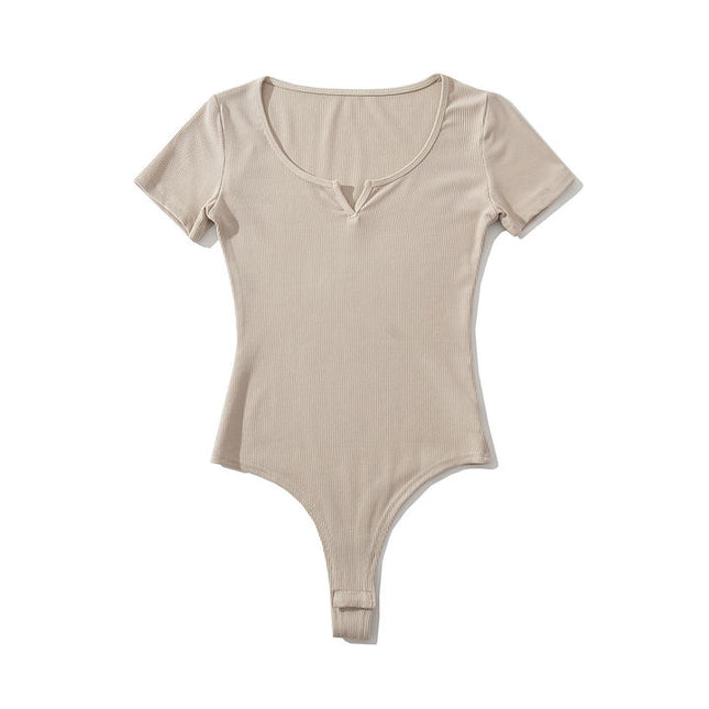 4 Colorway Solid Color Crew Neck Knitted Casual Fashion Modest Women One Piece Jumpsuit