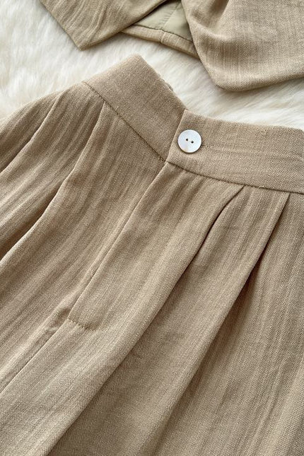 Women Tank Top 2 Piece Suit Summer Cotton Linen Two Piece Women's Set Outfits