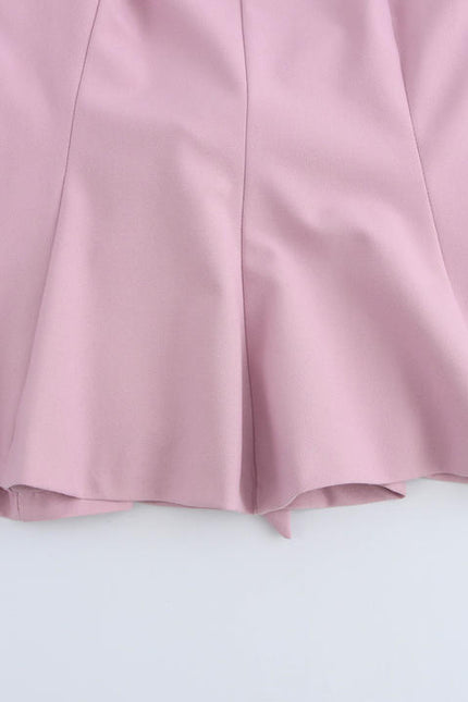 2 Colorway Solid Color Back Hollow Out Bow Tie Sleeveless Casual Fashion Tops Blouse for Women