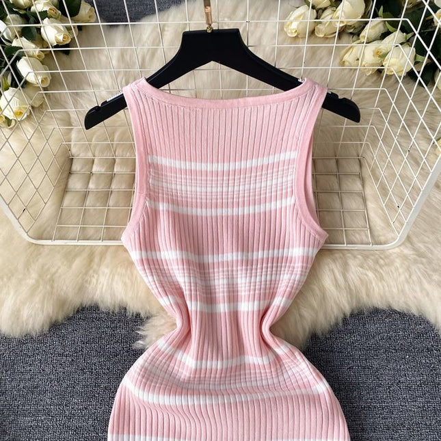 Elegant Evening Dresses Summer New Knitted Dress