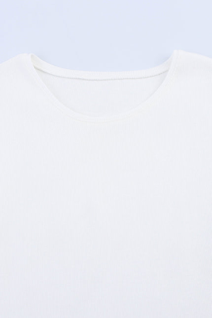 2 Colorway Crew Neck Sleeveless Hot Sale Casual Fashion t Shirt for Women