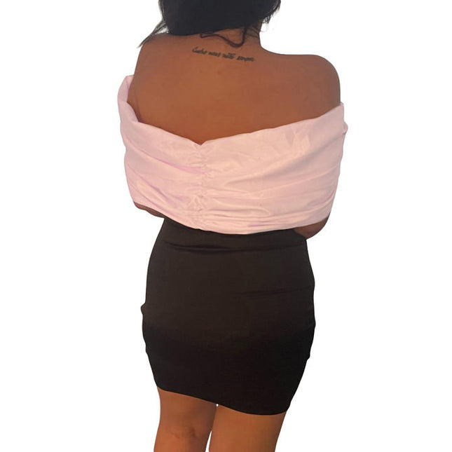 Women Sweet Satin Elegant Backless Front Bow Bodycon Evening Dress Sleeveless Pure Color Casual Dresses