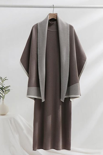 Women's Sets Winter Coat Casual Knitting 2 Piece Set Women Ropa Wholesale