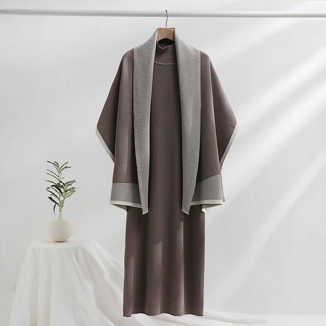 Women's Sets Winter Coat Casual Knitting 2 Piece Set Women Ropa Wholesale
