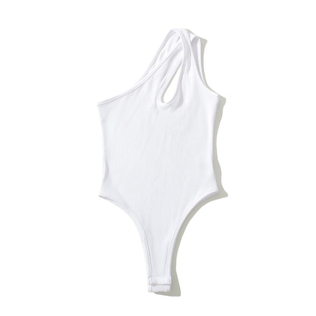 2 Colorway Front Hollow Out Solid Color Sleeveless Casual Fashion Women's One Piece Jumpsuit