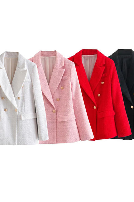 Latest European and America Long Sleeve Woman Oversize Blazer Jacket Women