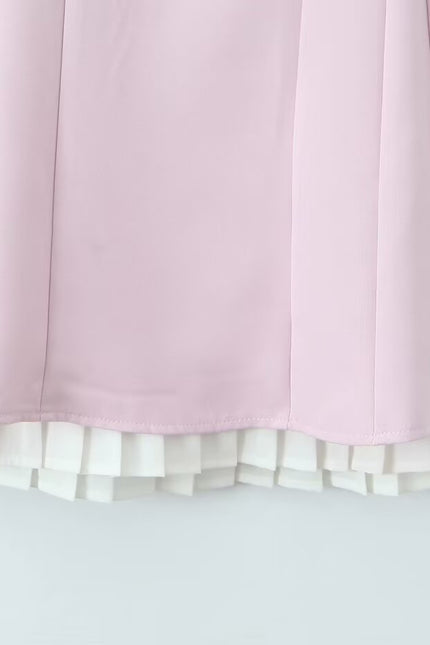 2 Colorway Solid Color Shoulder Strap Hot Sale Casual Fashion Mini slip Dress for Women