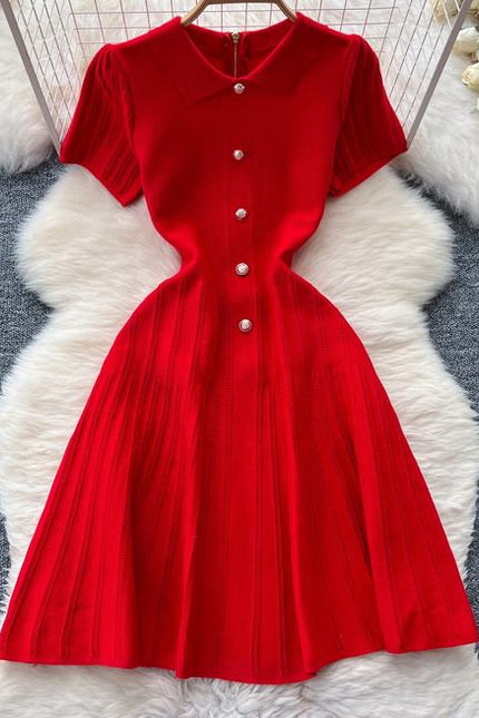 Short Sleeve Fashion Women Elegant Party Dinner Summer Casual Dresses