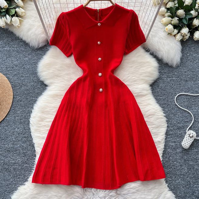 Short Sleeve Fashion Women Elegant Party Dinner Summer Casual Dresses