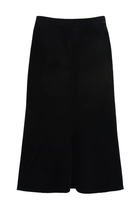 Zipper Fly Black Color Hot Sale Casual Fashion Long Skirt for Women
