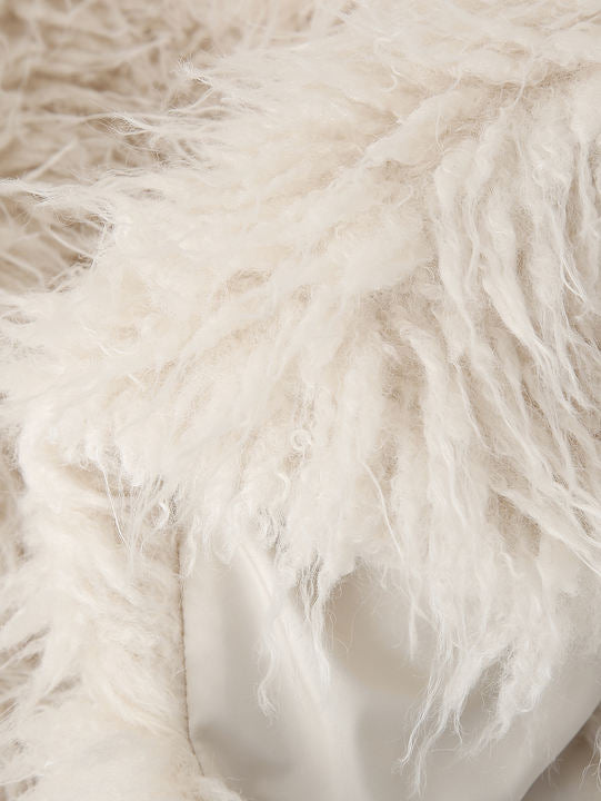 Turn Down Collar Beige Color Long Sleeve Zipper Fly Hot Sale Casual Fashion Winter Feather Jacket for Women