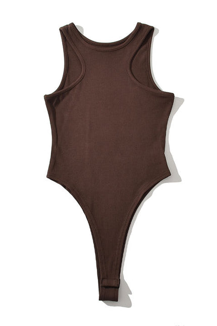 4 Colorway örme düz renk ekip boyun rahat moda Bodysuits kadınlar için