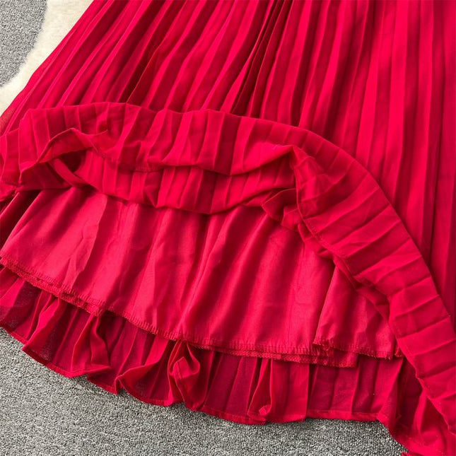 Kadın setleri yaz Ruffles üstleri pilili rahat etek seti Ropa toptan