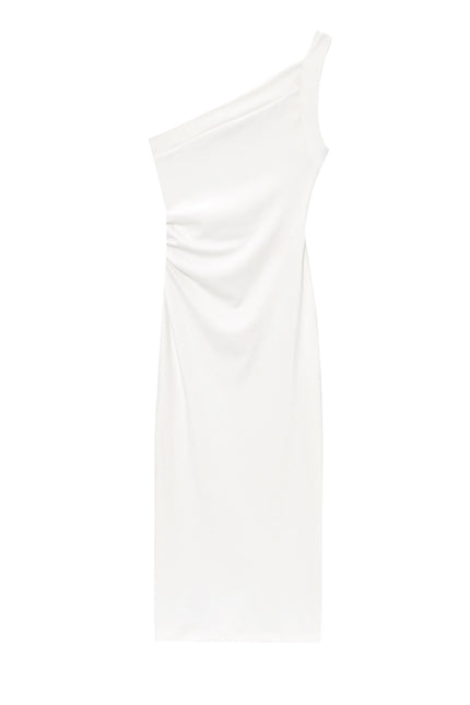 3 Colorway Asymmetrical Design Solid Color Sleeveless Casual Fashion Summer Long Dress for Women