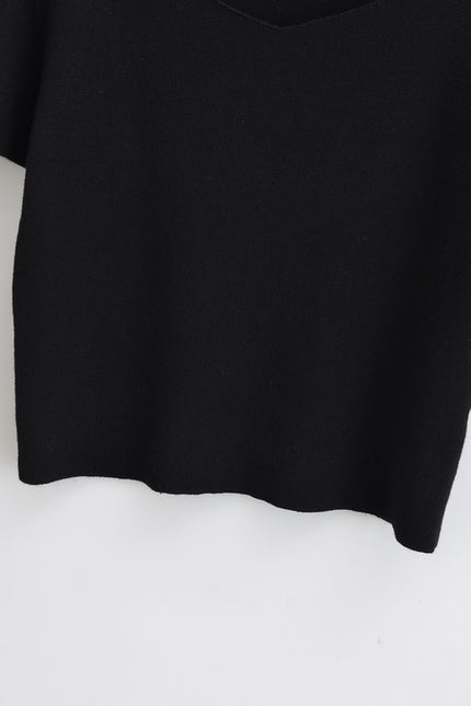 2 Colorway Front Hollow Out Solid Color Short Sleeve Crew Neck Casual Fashion Women Plain t Shirt