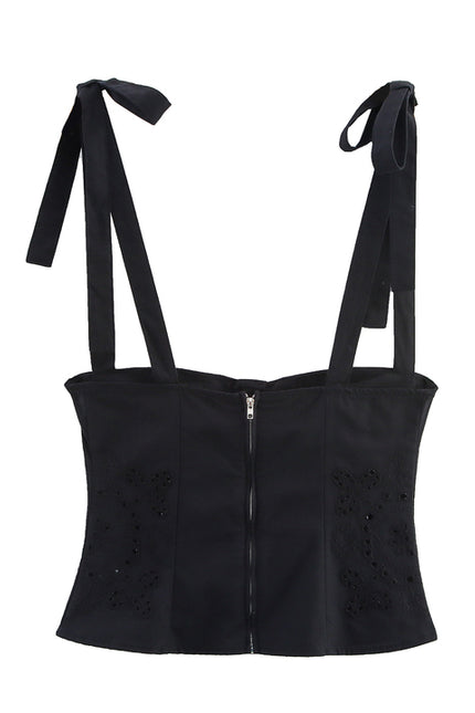 Black Color Shoulder Strap Hot Sale Casual Fashion Women's tank Top