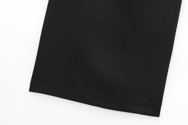 Strapless Black Color Feather Pleated Hot Sale Casual Fashion Midi Dress for Women
