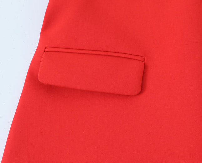 Strapless Red Color Zipper Fly Hot Sale Casual Fashion Mini Dress for Women