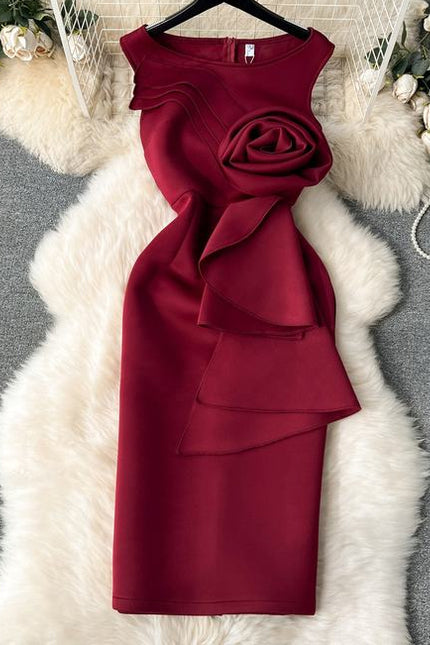 Plus Size High Quality Casual Slit Slim Hip Midi Dress Women Sleeveless Empire Vestidos Clothes Women