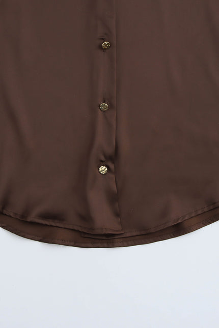 9 Colorway Turn Down Collar Long Sleeve Buttons up Hot Sale Casual Fashion Basic Style Blouse Shirts for Women