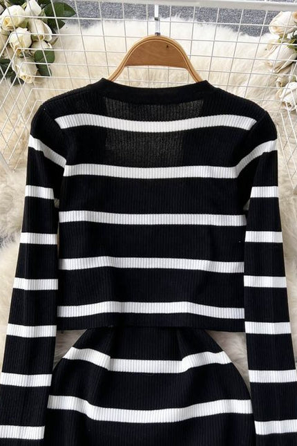 Women 2 Piece Set Custom Fashion Plus Size Women Knitted Sweater Dress Casual Knit Dress