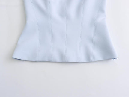 4 Colorway Back Hollow Out Solid Color Hot Sale Casual Fashion Halter tank Tops for Women