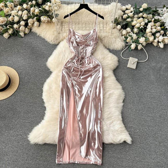 New Summer Fashion Solid Patchwork Dress Women Dresses